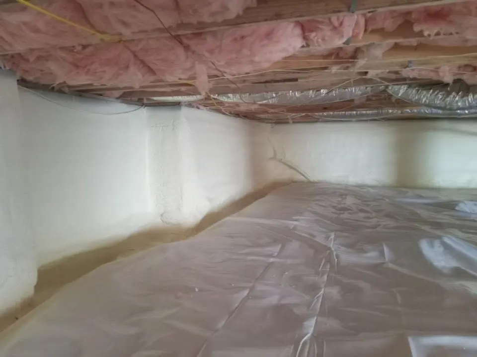 Crawl space encapsulation with closed-cell spray foam for Spray Foam Roofing Repair in Bridge City